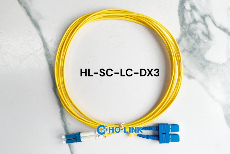 Dây nhảy quang single mode duplex 3m HO-LINK HL-SC-LC-DX3