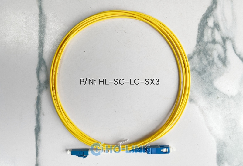 D&acirc;y nhảy quang single mode duplex 3m HO-LINK HL-SC-LC-DX3