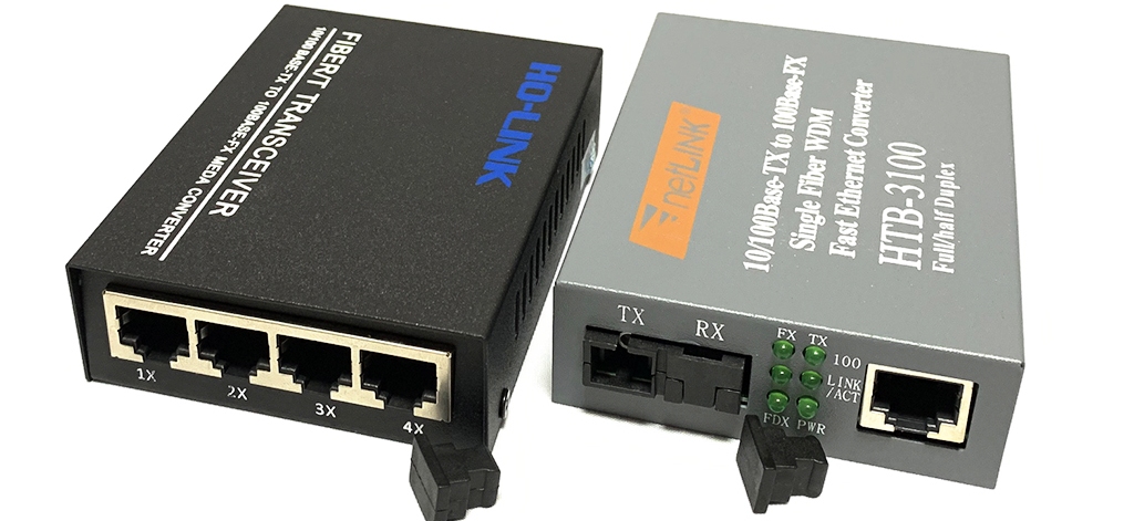 Bộ chuyển đổi quang điện Netlink 1 ra 4 Cổng LAN HTB-3100/HL-SF1004D
