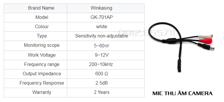 mic d&acirc;y MIC01