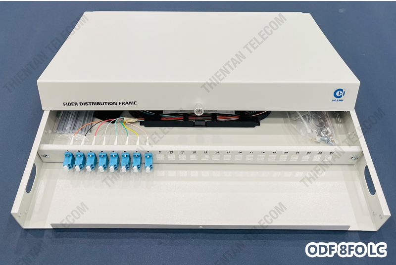 hộp phối quang ODF 8FO LC đầy đủ