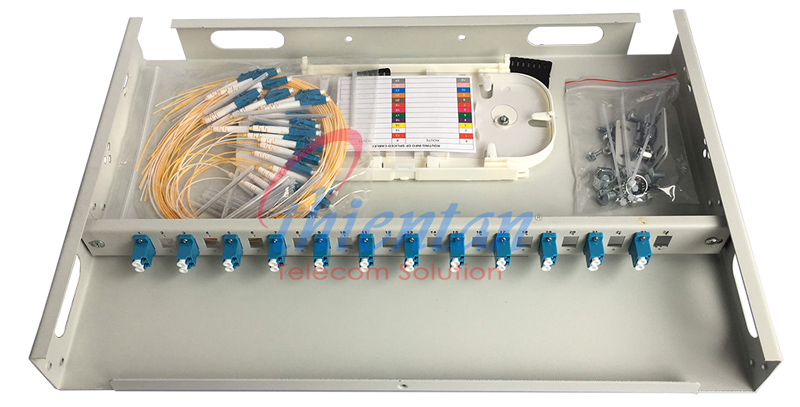 odf 24FO gắn rack đầy đủ chuẩn LC