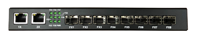 Cổng cắm HL-8SFP-2E-S Switch quang 8 cổng SFP + 2 Cổng J45 Gigabit HL-8SFP-2E-S