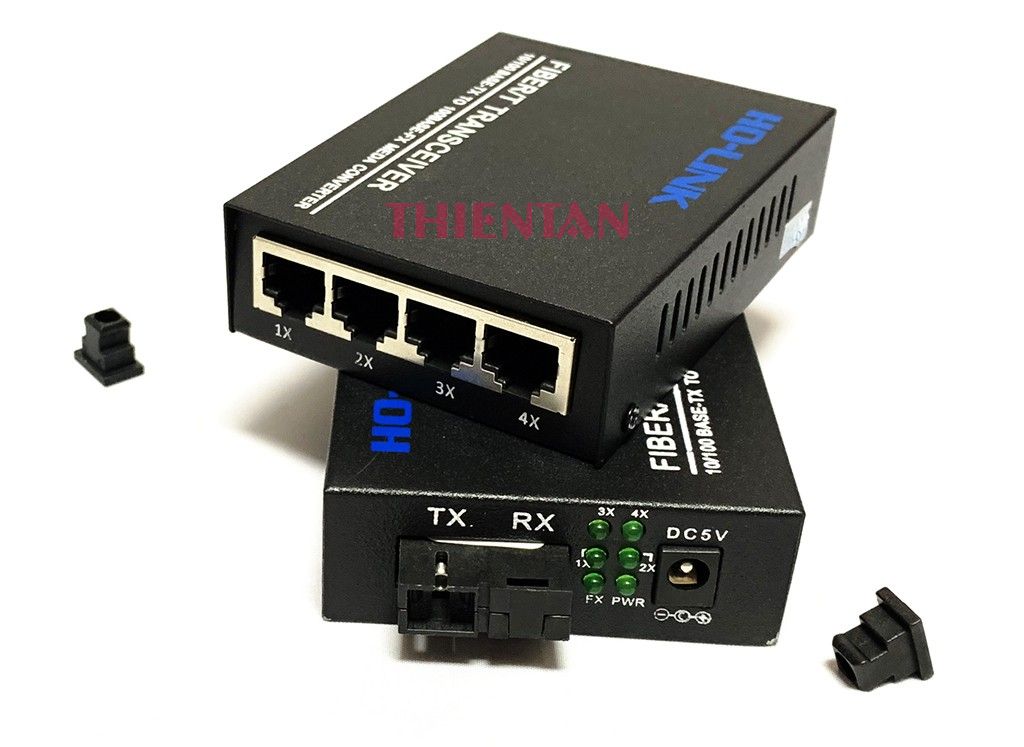 Bộ chuyển đổi quang điện 4 cổng 10/100M HL-SF1004D
