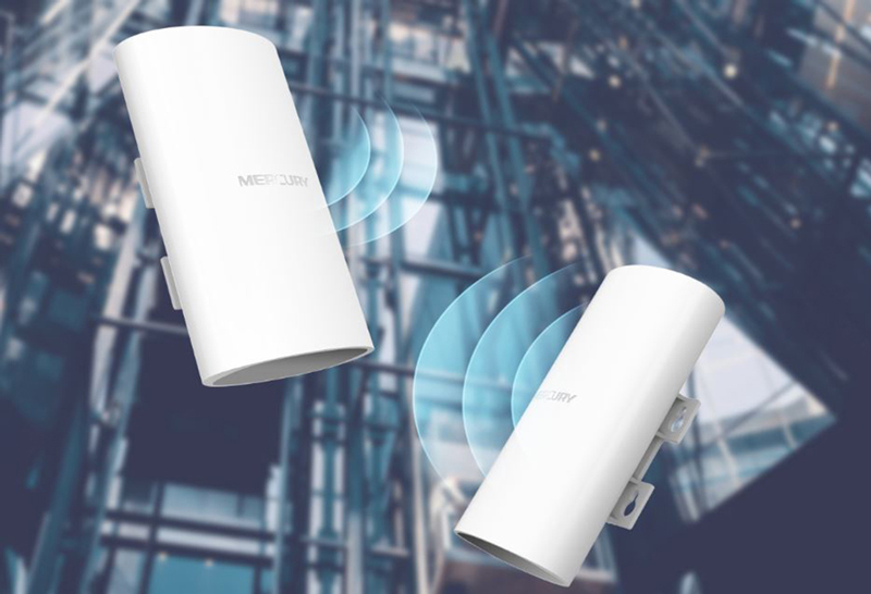 Bộ thu phát không dây Mercury B2 dùng trong thang máy cho camera IP