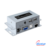 Bộ kéo dài VGA qua cáp mạng 100m có cổng USB DTECH DT-7044(2)