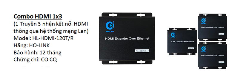 giải pháp  truyền HDMI 1 ra 3 màn hình thương hiệu Holink